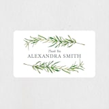 "Simple Sprigs" - Bridal Shower Favor Stickers in Fern by Erin Deegan - Front