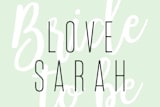 "Modern Bride" - Bridal Shower Favor Stickers in Lime by Chasity Smith - In Use