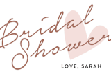 "Bridal Heart" - Bridal Shower Favor Stickers in Petal by Chasity Smith - In Use