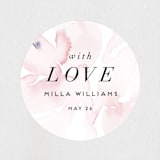 "Florista Modernista" - Bridal Shower Favor Stickers in Azalea by Petra Kern - Front