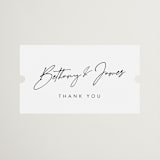 "Signed" - Bridal Shower Favor Stickers in Snow by Nicoletta Savod - Front