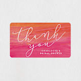 "Rose Soiree" - Bridal Shower Favor Stickers in Blushing Bride by Laura Moyer - Front