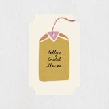 "tea time" - Bridal Shower Favor Stickers in Festive by Inkblot Design - Front