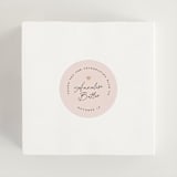 "Let's Brunch" - Bridal Shower Favor Stickers in Petal by Sandra Picco Design - In Use