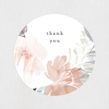 "Modern Wreath" - Bridal Shower Favor Stickers in Lavender by Phrosné Barwood - Front