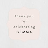 "Brunch for the bride" - Bridal Shower Favor Stickers in Blush by Lea Delaveris - Front