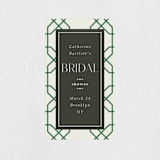 "champagne toast" - Bridal Shower Favor Stickers in Emerald by Griffinbell Paper Co. - Front