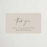 "Layered" - Bridal Shower Favor Stickers in Natural by Kelly Schmidt - Front