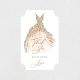 "Here Comes the Bride" - Bridal Shower Favor Stickers in Coral by Paper Sun Studio - Front