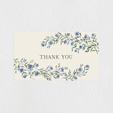 "Coneflower Garland" - Bridal Shower Favor Stickers in Periwinkle by Kate Ahn - Front