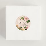 "Bridal Blooms" - Bridal Shower Favor Stickers in Peach by Susan Moyal - In Use