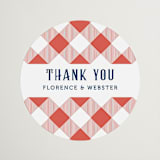 "Backyard Bbq" - Bridal Shower Favor Stickers in Ketchup by Paper Sun Studio - Front