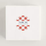"Backyard Bbq" - Bridal Shower Favor Stickers in Ketchup by Paper Sun Studio - In Use