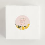 "Lemonade" - Bridal Shower Favor Stickers in Blush by That Girl Press - In Use