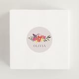 "Wildflower Garden" - Bridal Shower Favor Stickers in Peony by Ashlee Townsend - In Use
