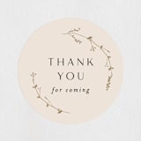 "Vine Wrap" - Bridal Shower Favor Stickers in Eggshell by Amy Kross - Front