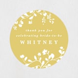 "Briar" - Bridal Shower Favor Stickers in Sunshine by Kate Ahn - Front