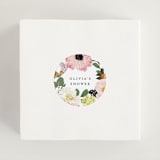 "Enchanted" - Bridal Shower Favor Stickers in Peony by Susan Moyal - In Use
