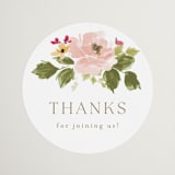 "Felicity" - Bridal Shower Favor Stickers in Carnation by Everett Paper Goods - Front