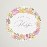 "Blooming arch" - Bridal Shower Favor Stickers in Peony by Creo Study - Front