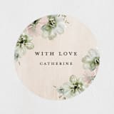 "Bridal Cake" - Bridal Shower Favor Stickers in Forest by Petra Kern - Front