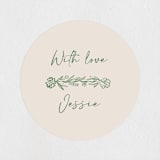 "Doodled" - Bridal Shower Favor Stickers in Meadow by Petra Kern - Front