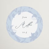 "Garland" - Bridal Shower Favor Stickers in Delft by Erin L. Wilson - Front