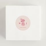"atherina" - Bridal Shower Favor Stickers in Creme by chocomocacino - In Use