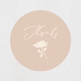 "Silhouette" - Bridal Shower Favor Stickers in Meadow by Owl and Toad - Front