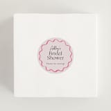 "handdrawn wavy frame" - Bridal Shower Favor Stickers in Rosebud by Cass Loh - In Use