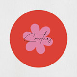 "Bold Stripes" - Bridal Shower Favor Stickers in Strawberry by mo kelley - Front