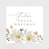 "Serene" - Bridal Shower Favor Stickers in Champagne by Everett Paper Goods - Front