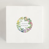 "flower garden" - Bridal Shower Favor Stickers in Cotton by Susan Moyal - In Use