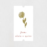 "Alaia" - Bridal Shower Favor Stickers in Verona Sunset by Blustery August - Front