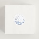 "French Blue" - Bridal Shower Favor Stickers in Periwinkle by Joanna Griffin - In Use