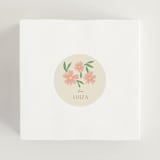 "Cottage Garden" - Bridal Shower Favor Stickers in Cream by Ana Sharpe - In Use