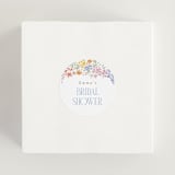 "Dainty Flowers" - Bridal Shower Favor Stickers in Rose Quartz by Joanna Griffin - In Use