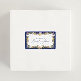 "Amore Floral" - Bridal Shower Favor Stickers in Cerulean by Susan Moyal - In Use