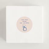 "chomchom" - Bridal Shower Favor Stickers in Royal by chocomocacino - In Use