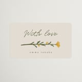 "Pencil Bouquet" - Bridal Shower Favor Stickers in Cream by Adelyn T. - Front