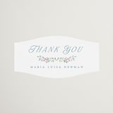 "wildflowers crest" - Bridal Shower Favor Stickers in Flower Braid by Petra Kern - Front