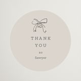 "Wedding Sketches" - Bridal Shower Favor Stickers in Cement by Baumbirdy - Front