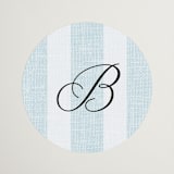 "Coastal" - Bridal Shower Favor Stickers in Oceanside by Kelly Schmidt - Front