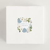 "Garden Love" - Bridal Shower Favor Stickers in Periwinkle by Susan Moyal - In Use