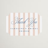 "Preppy" - Bridal Shower Favor Stickers in Coral by Erin German - Front