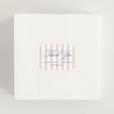 "Preppy" - Bridal Shower Favor Stickers in Coral by Erin German - In Use