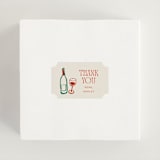 "Amore e Cibo" - Bridal Shower Favor Stickers in Tomato by Cass Loh - In Use