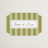 "Stock the Barware" - Bridal Shower Favor Stickers in Olive by Erin German - Front