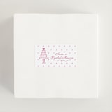"Le Cake" - Bridal Shower Favor Stickers in Azalea by Tina Faselli - In Use