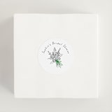 "Tied Bouquet" - Bridal Shower Favor Stickers in Lawn by mo kelley - In Use